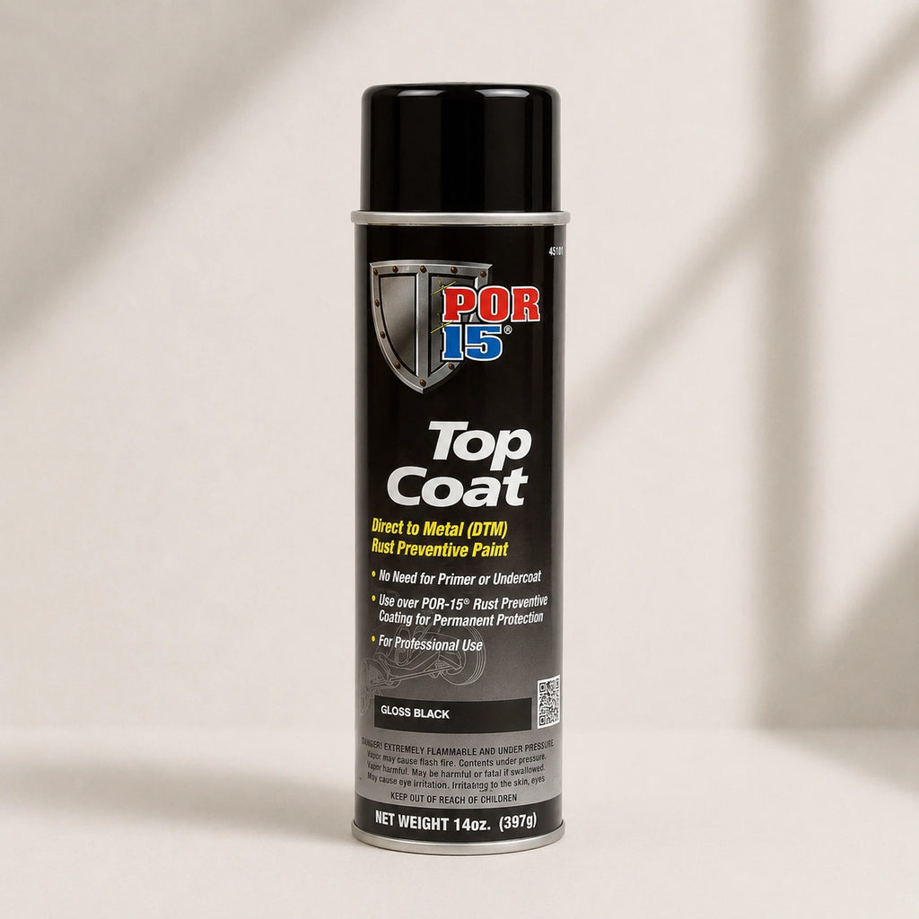 POR-15 Top Coat Gloss Black Aerosol 397G - POR45818