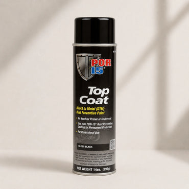 POR-15 Top Coat Gloss Black Aerosol 397G - POR45818