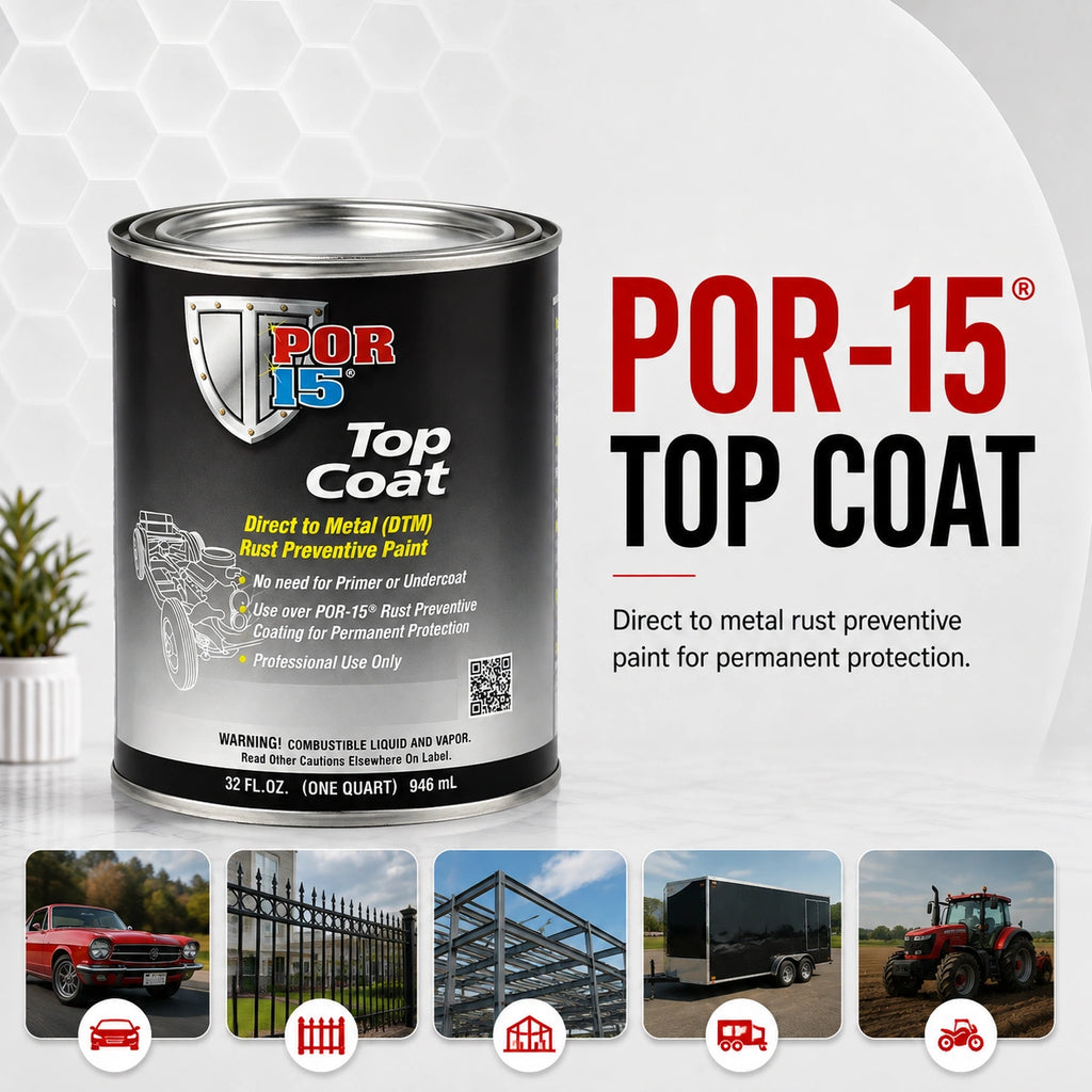 POR-15 Top Coat Silver 3.78 L - POR46001