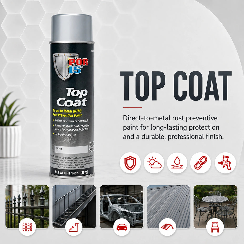 POR-15 Top Coat Silver 397 G - POR46018