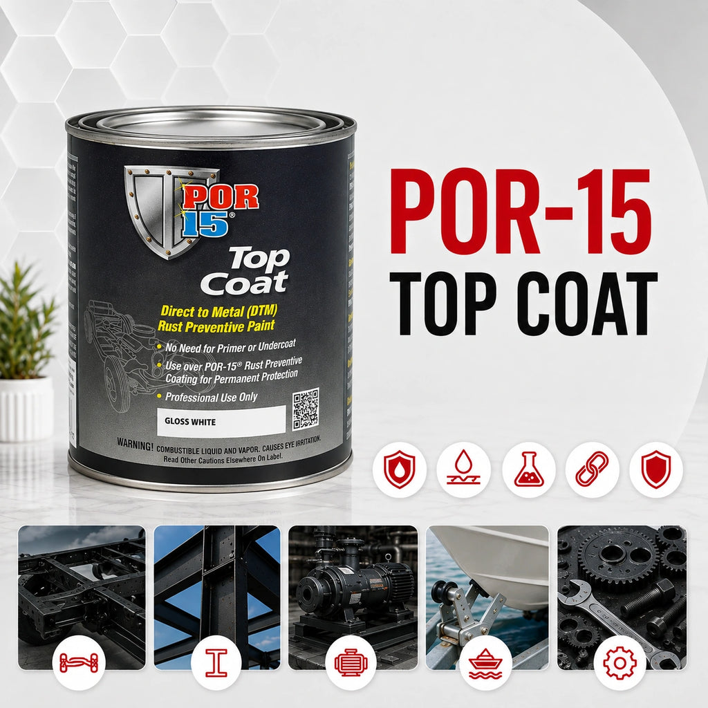 POR-15 Top Coat White 473 ML - POR46808