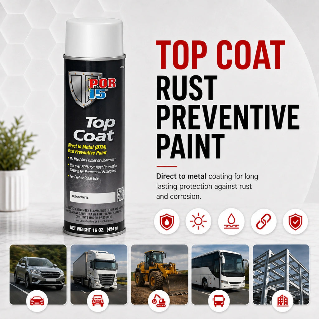 POR-15 Top Coat White Aerosol 397 G - POR46818