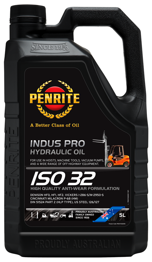 Penrite Indus Pro Hydraulic 32 Hydraulic Oil 5L - PROHYD32005