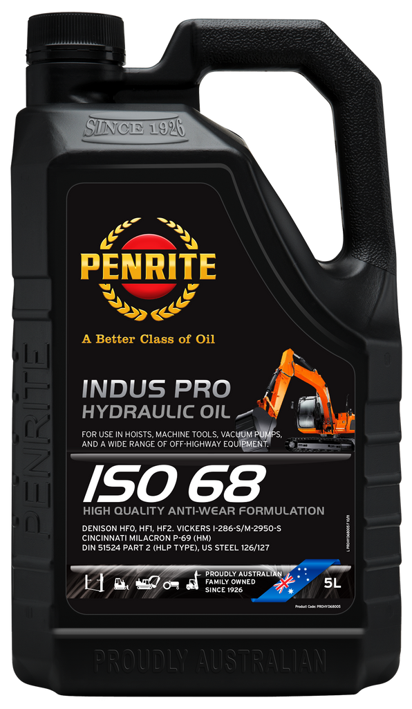 Penrite Indus Pro Hydraulic 68 Hydraulic Oil 5L - PROHYD68005