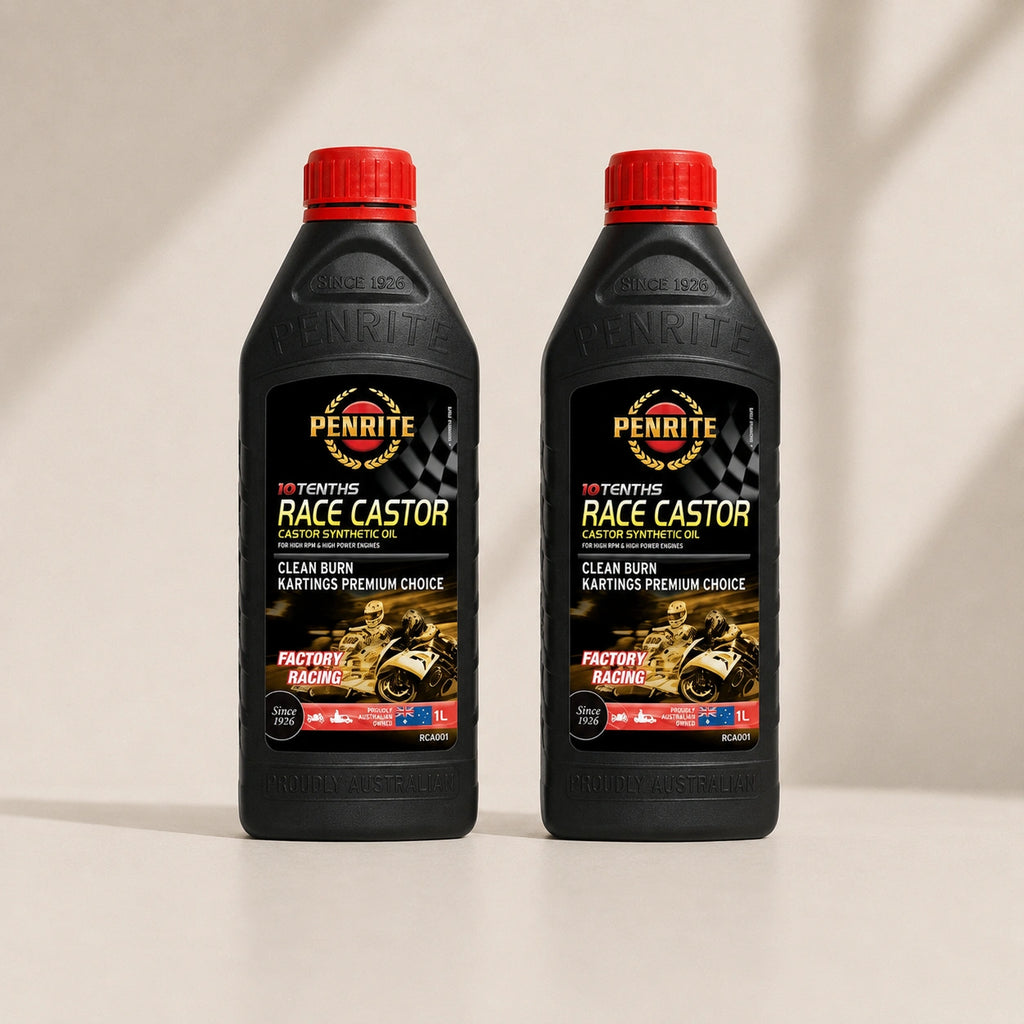 Penrite 10 TENTHS Race Castor Oil 20W-40 1L - RCAS001 **Twin Pack**