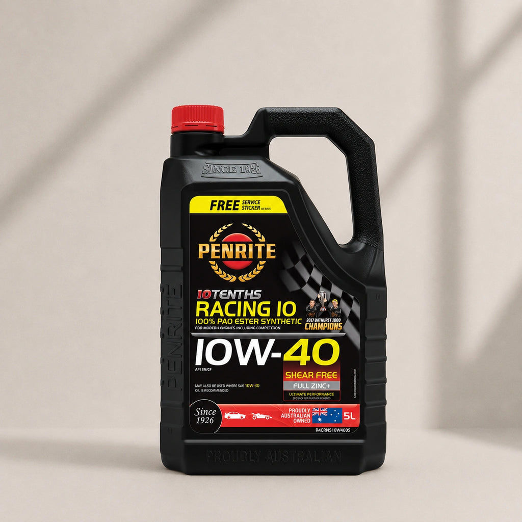 Penrite 10 Tenths Racing 10W-40 Engine Oil 5L - RACING10W40005
