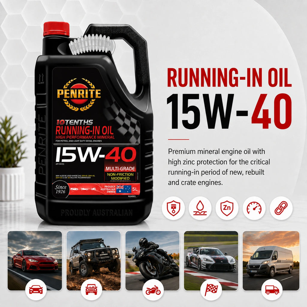 Penrite 10 Tenths Running-In 15W-40 Engine Oil 5L - RUN005