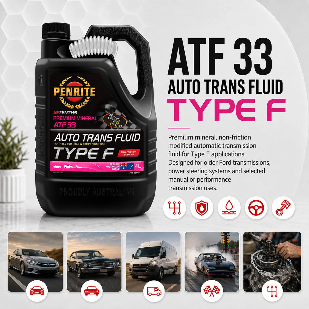 Penrite ATF 33 Type F Automatic Transmission Fluid 4L - ATF33004
