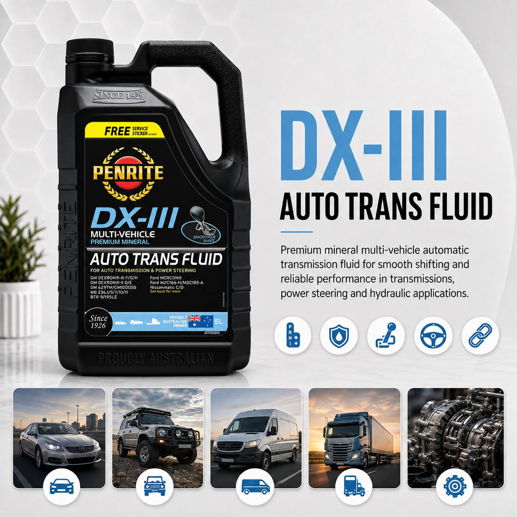 Penrite ATF DXIII Multi Vehicle Automatic Transmission Fluid 4L - ATFDX3004