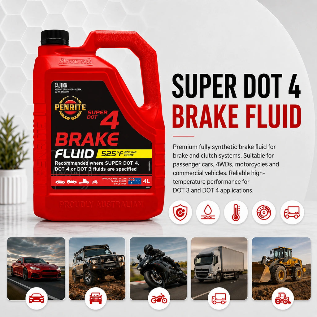 Penrite Brake Fluid Super DOT 4 4L - BF004