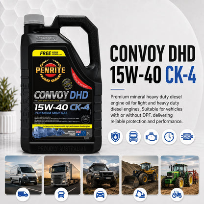 Penrite Diesel HD SAE 15W-40 Cj-4-Sm Engine Oil 5L - DHD005