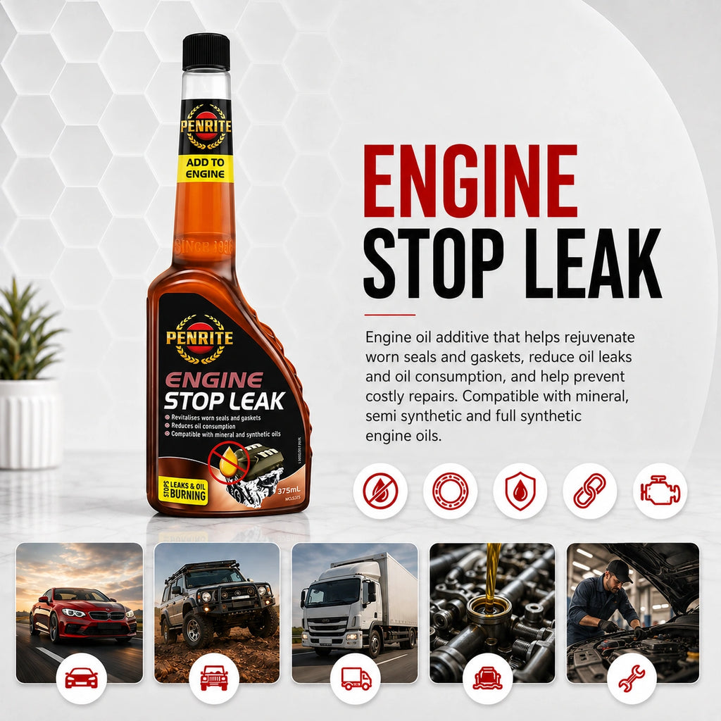 Penrite Engine Oil Stop Leak 375mL - ADESL375 ** Twin pack**