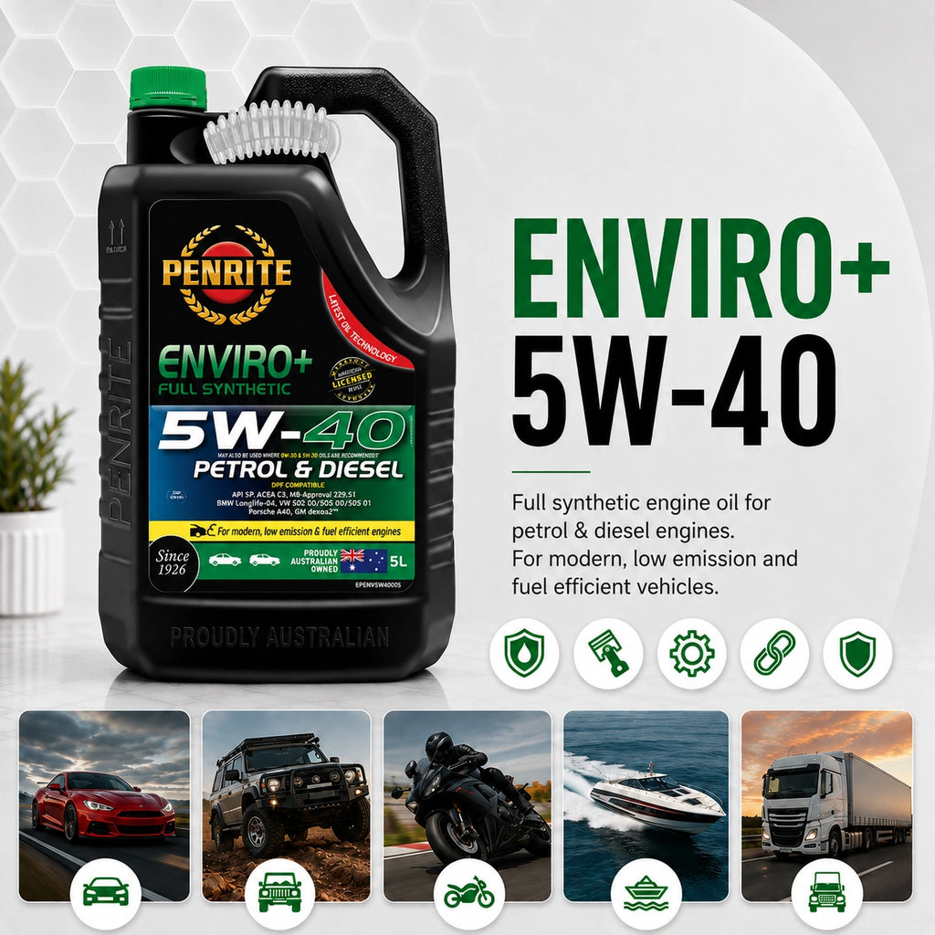 Penrite Enviro+ 5W-40 Engine Oil 5L - EPLUS5W40005