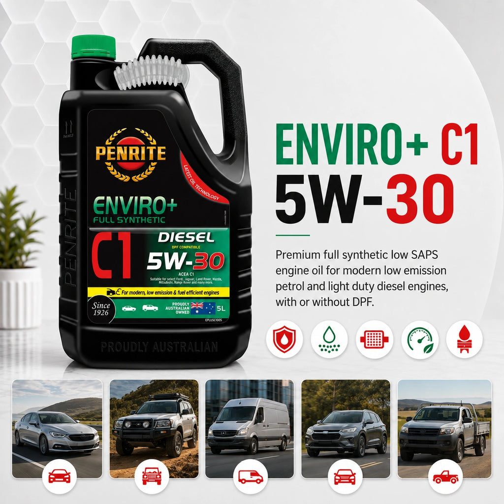 Penrite Enviro+ C1 5W-30 Diesel Engine Oil 5L - EPLUSC1005