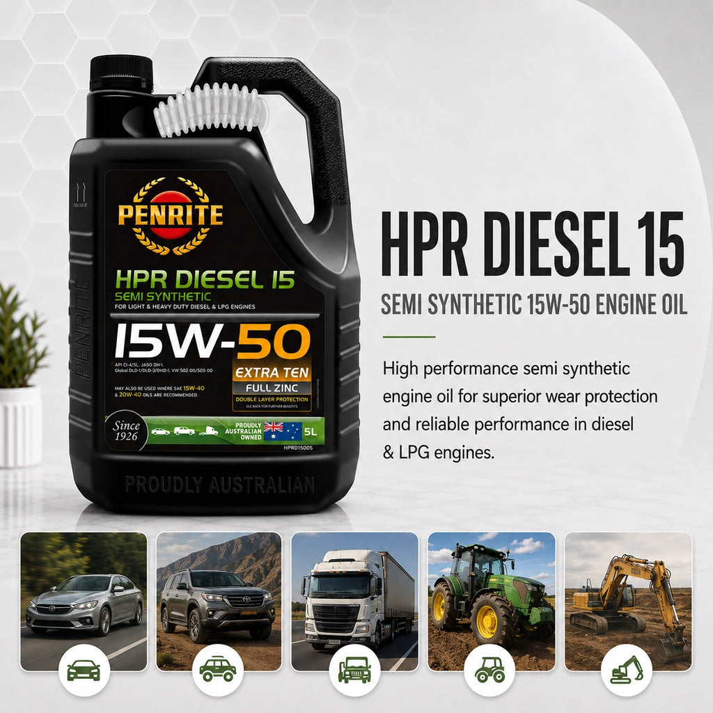 Penrite HPR Diesel 15 SAE 15W-50 Engine Oil 5L - HPRD15005