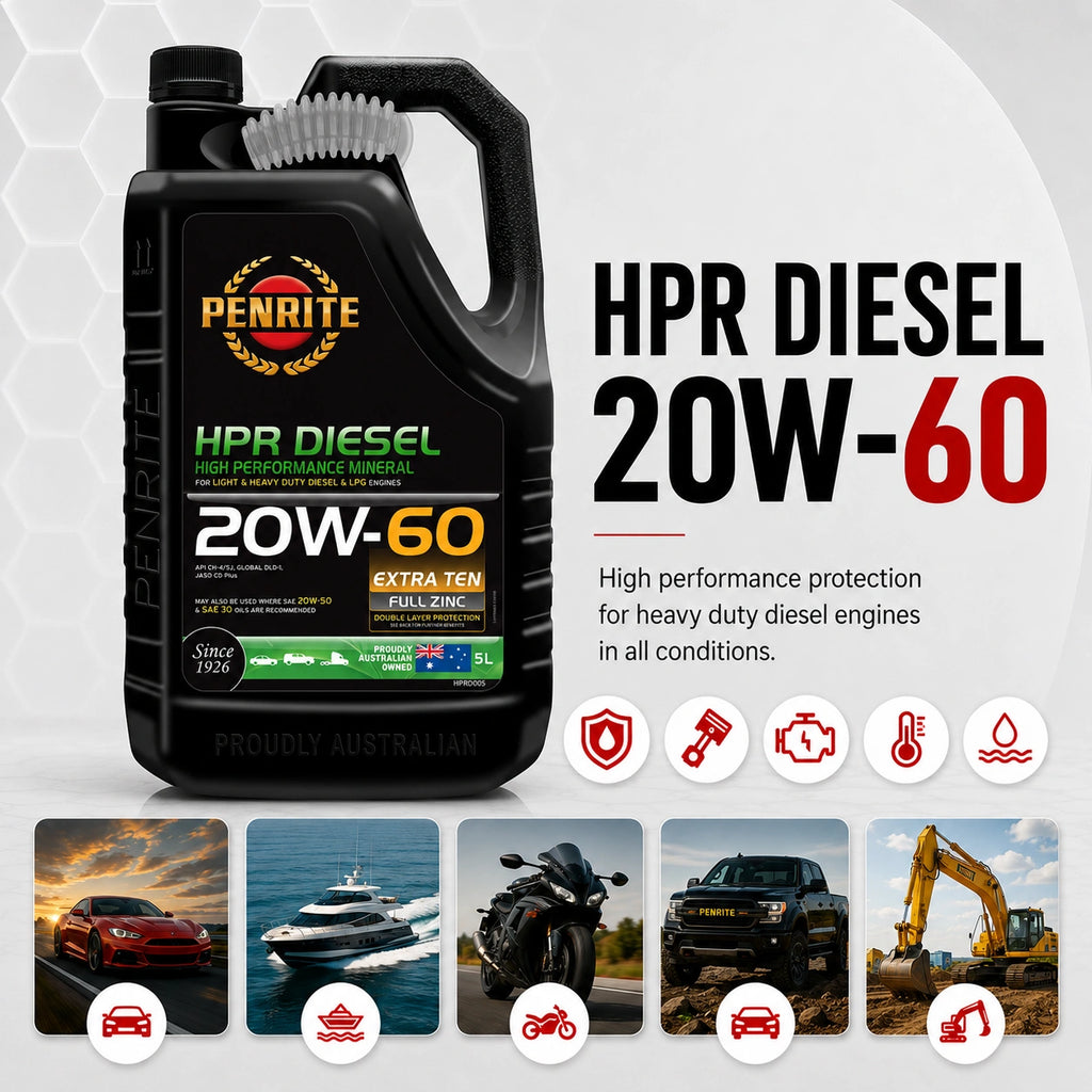 Penrite HPR Diesel SAE 20W-60 Engine Oil 5L - HPRD005