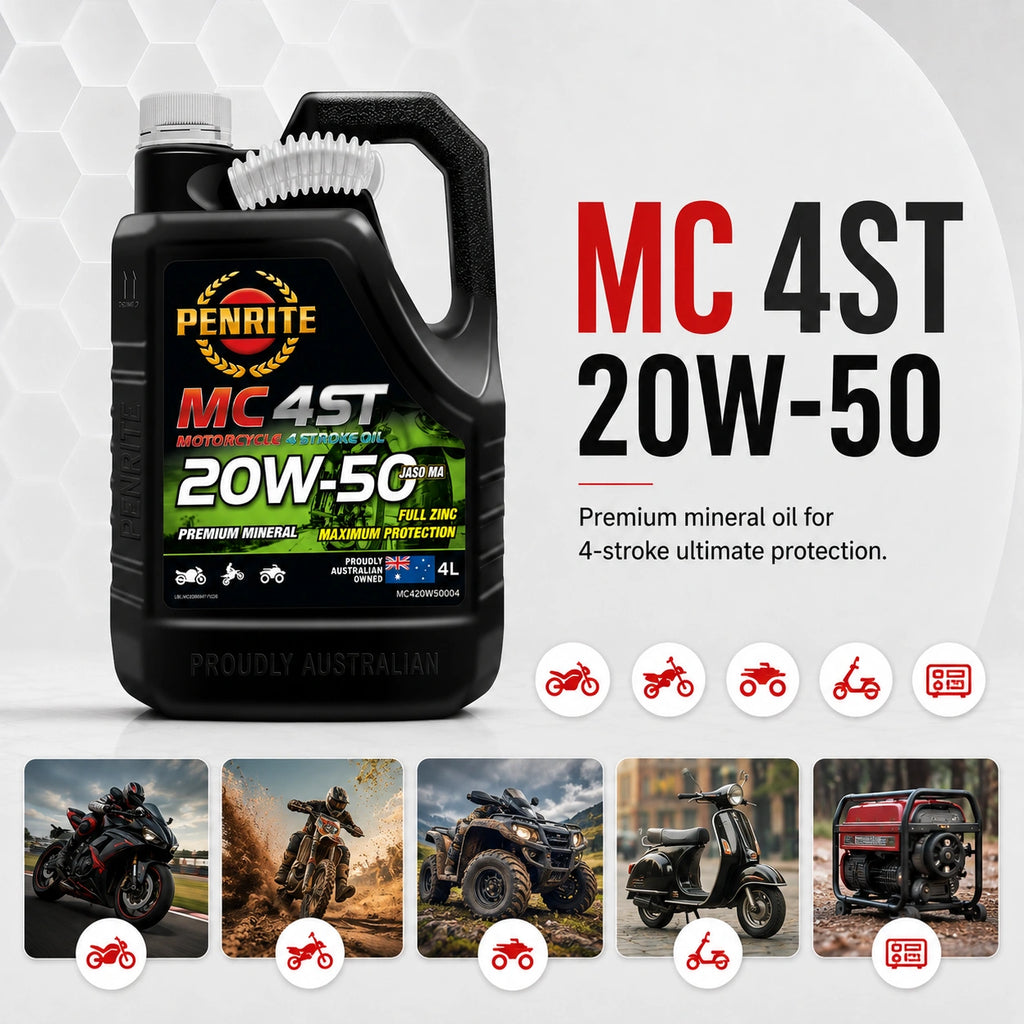 Penrite MC-4ST 4 Stroke Oil Mineral 20W-50 4L - MC420W50004