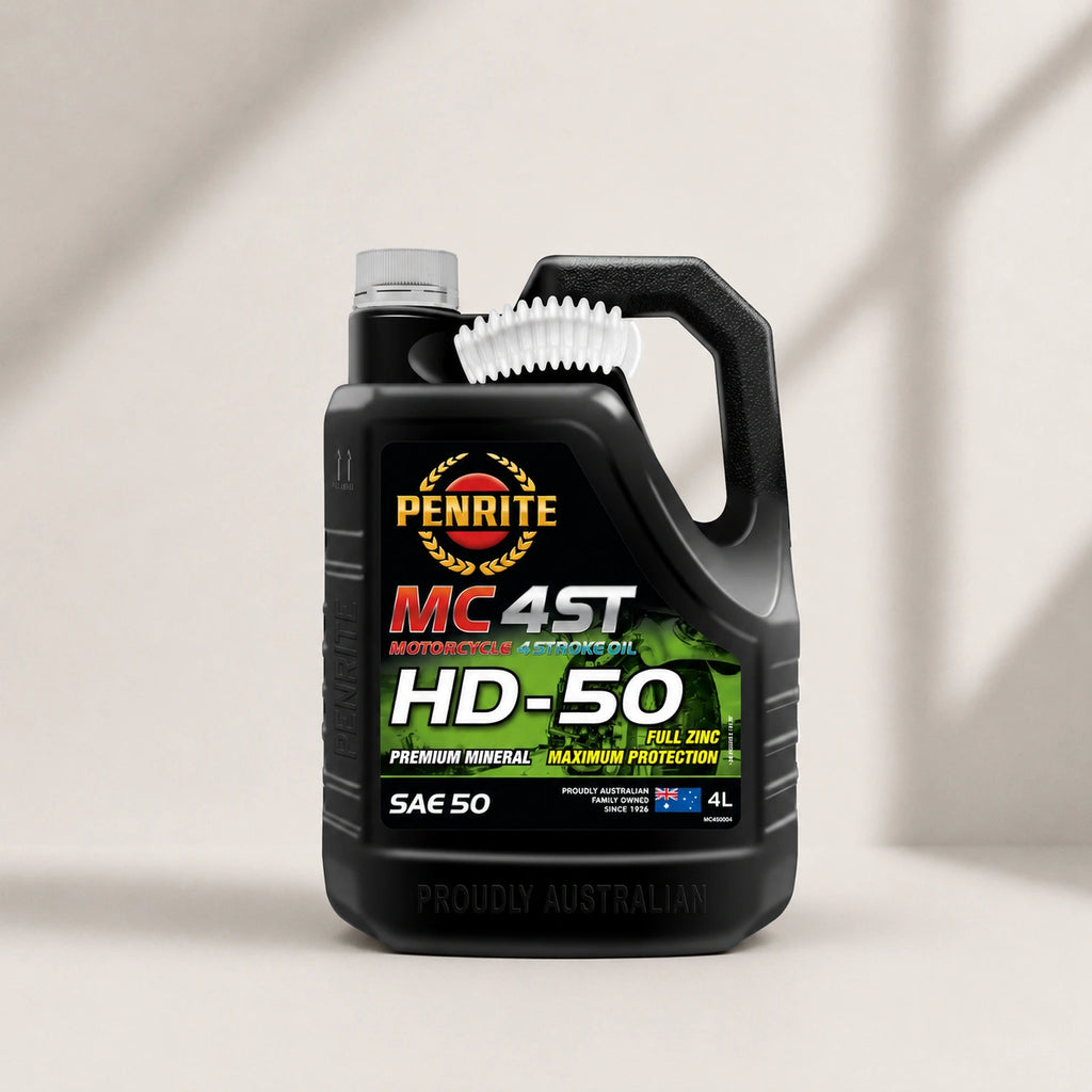 Penrite MC-4ST 4 Stroke Oil Mineral HD SAE 50 4L - MC4HD50004