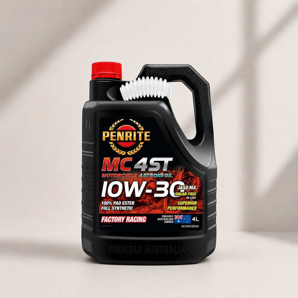 Penrite MC 4ST 4 Stroke Motorcycle Oil 100% PAO & Ester 10W-30 4L - MC410W30004