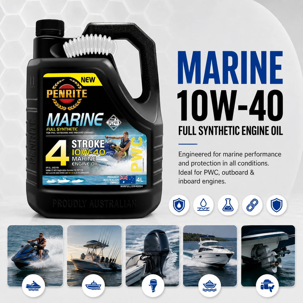 Penrite Marine 10W-40 Synthetic Engine Oil 4L - MARFULL10W40004