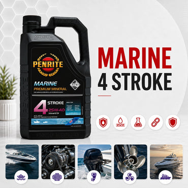 Penrite Marine Inboard 4 Stroke Oil 25W-40 5L - MAR25W40005