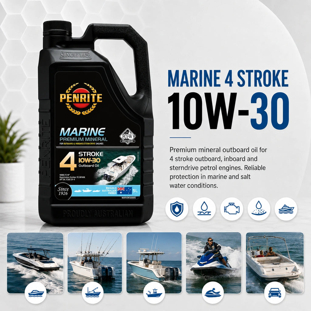 Penrite Marine Outboard 4 Stroke Oil 10W-30 5L - MAR10W30005