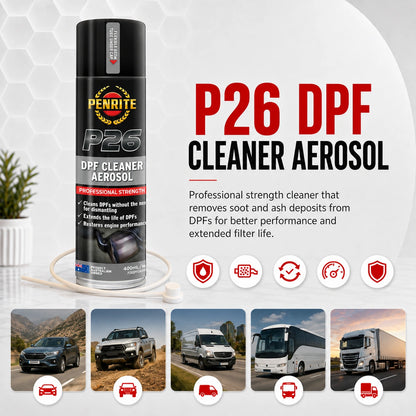 2 x Penrite P26 DPF Cleaner 400ml P26DPFCA0004 (2 Pack)