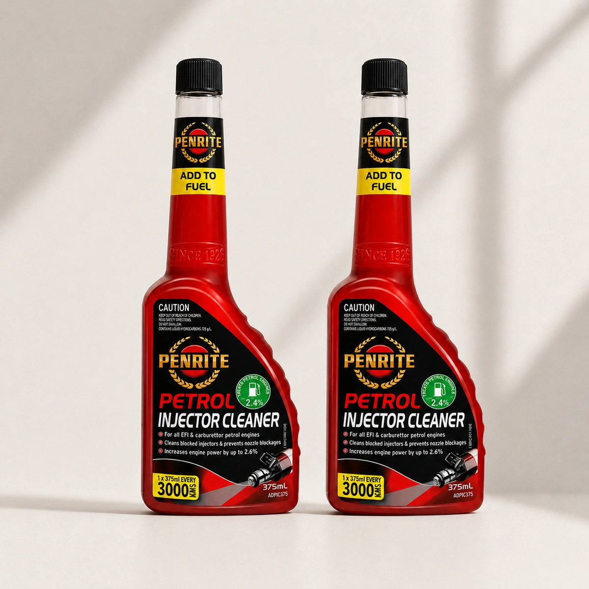 Penrite Petrol Injector Cleaner 375mL - ADPIC375 ** Twin Pack **