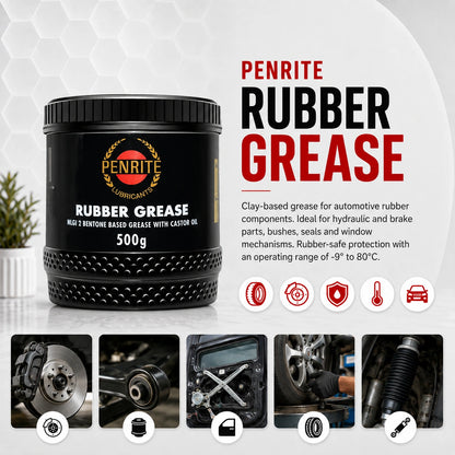 Penrite Rubber Grease 500g - RUBGR0005 ** Twin Pack **