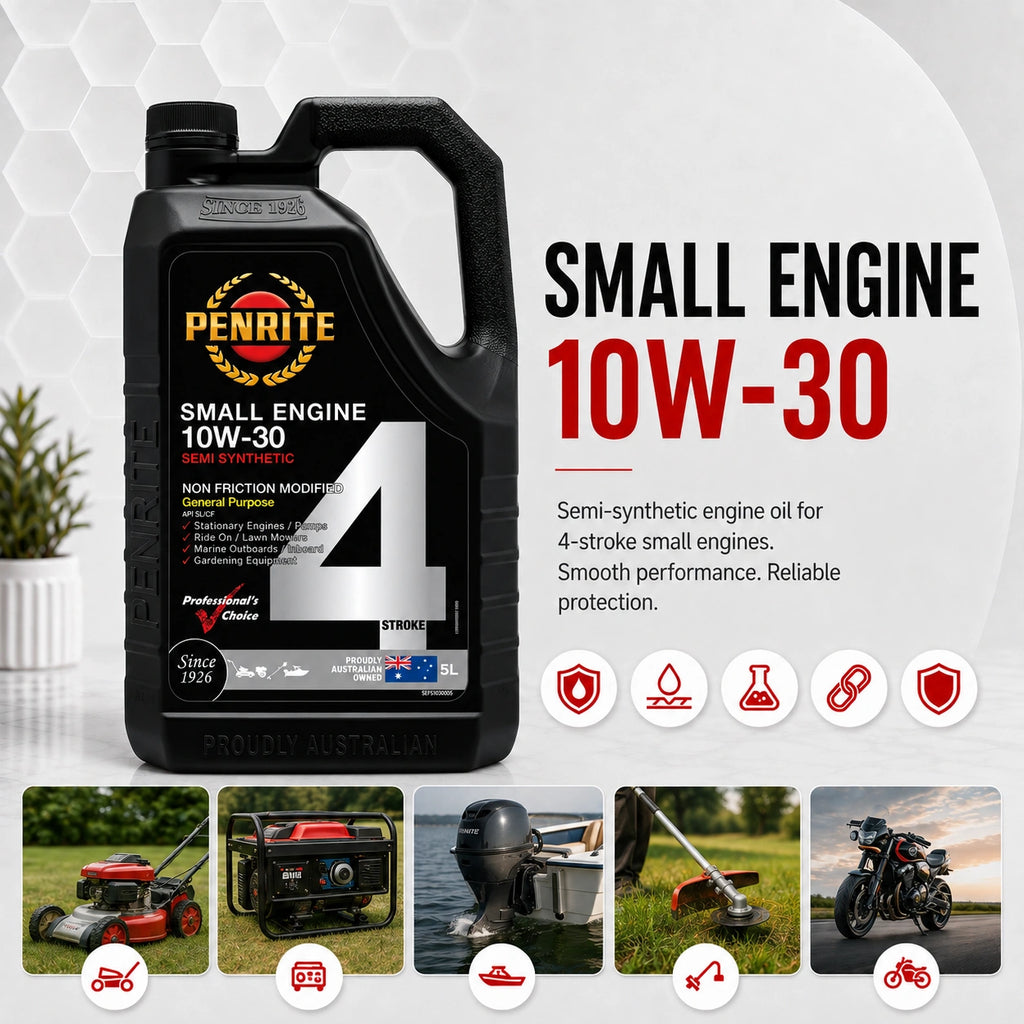 Penrite Small Engine 10W-30 4 Stroke Semi-Synthetic Engine Oil 5L - SEFS1030005
