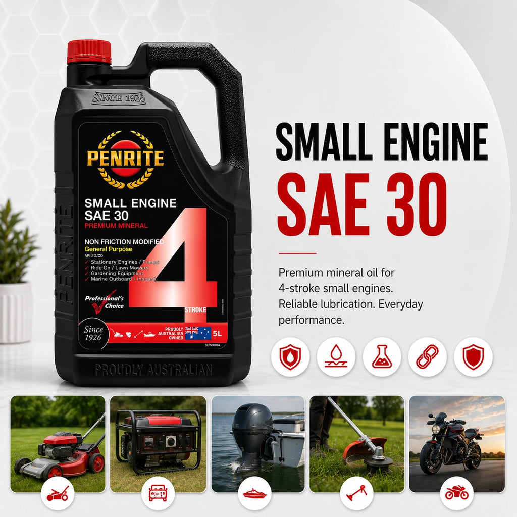 Penrite Small Engine 4 Stroke Oil SAE 30 4L - SEFS30004