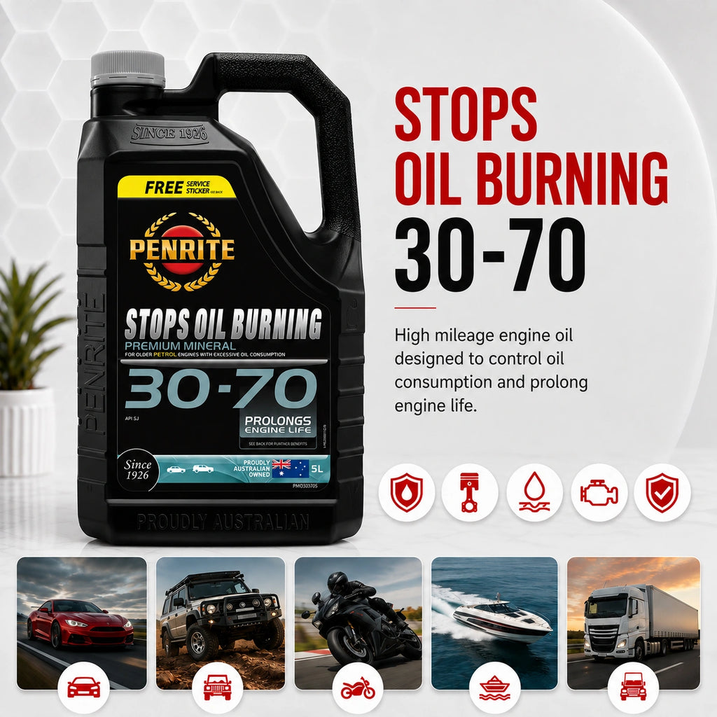 Penrite Stops Burning 30-70 Engine Oil 5L - PMO30005