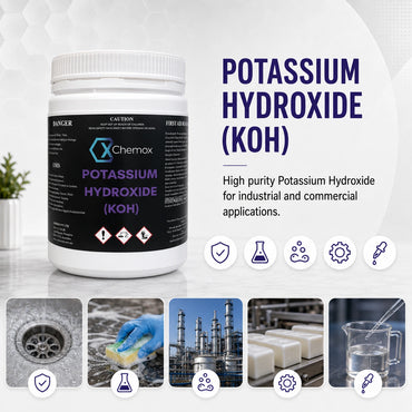Potassium Hydroxide Caustic Potash Flakes  (KOH) 1KG