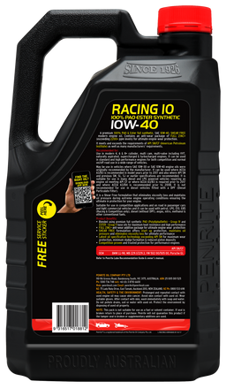 Penrite 10 Tenths Racing 10W-40 Engine Oil 5L - RACING10W40005