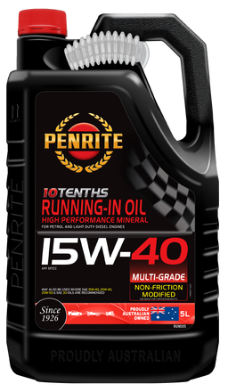 Penrite 10 Tenths Running-In 15W-40 Engine Oil 5L - RUN005