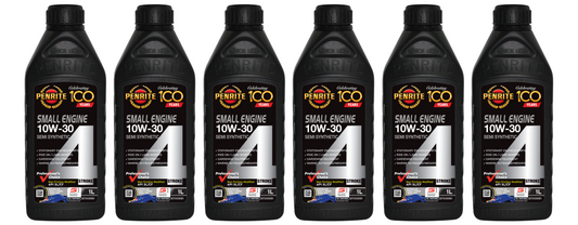6 X Penrite Small Engine 4 Stroke Oil 10W-30 1L (Semi Syn) - SEFS1030001 (Box)