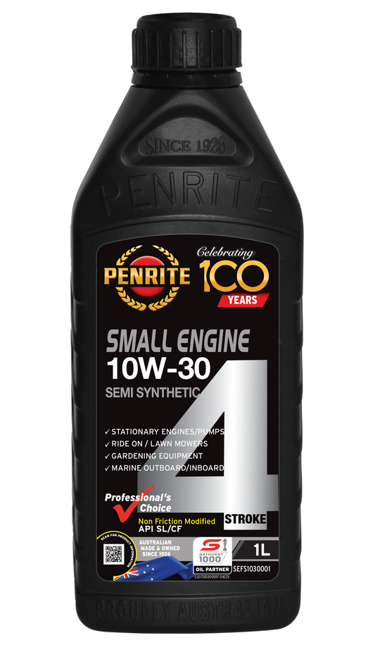 Penrite Small Engine 4 Stroke Oil 10W-30 1L (Semi Syn) - SEFS1030001