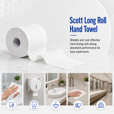 Scott 4419 Roll Hand Towel (1 Ply 12 x 100M Roll)