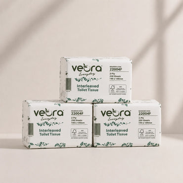 Veora 22004F Everyday Interleaved Toilet Tissue (2 Ply 36 Packs x 250S/Roll)