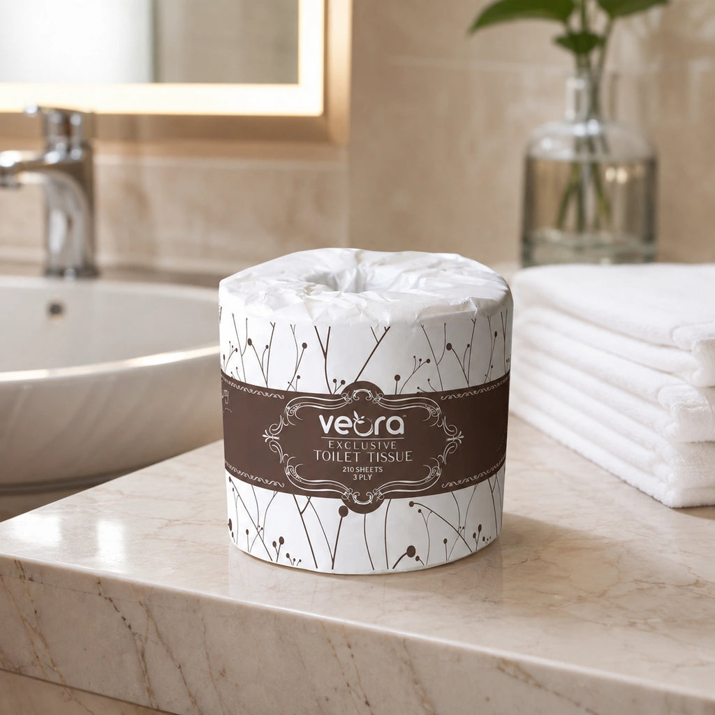 Veora 22811 Luxury Toilet Rolls (3 Ply 48 Packs x 210S/Roll)