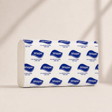 Whisper 3824 Superior Soft Ultraslim Hand Towel (1 Ply 16Packs x 150S/Pack)
