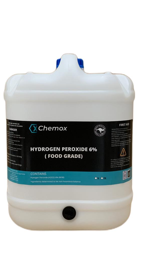 Chemox - 6% H2O2 Food Grade Hydrogen peroxide 20L