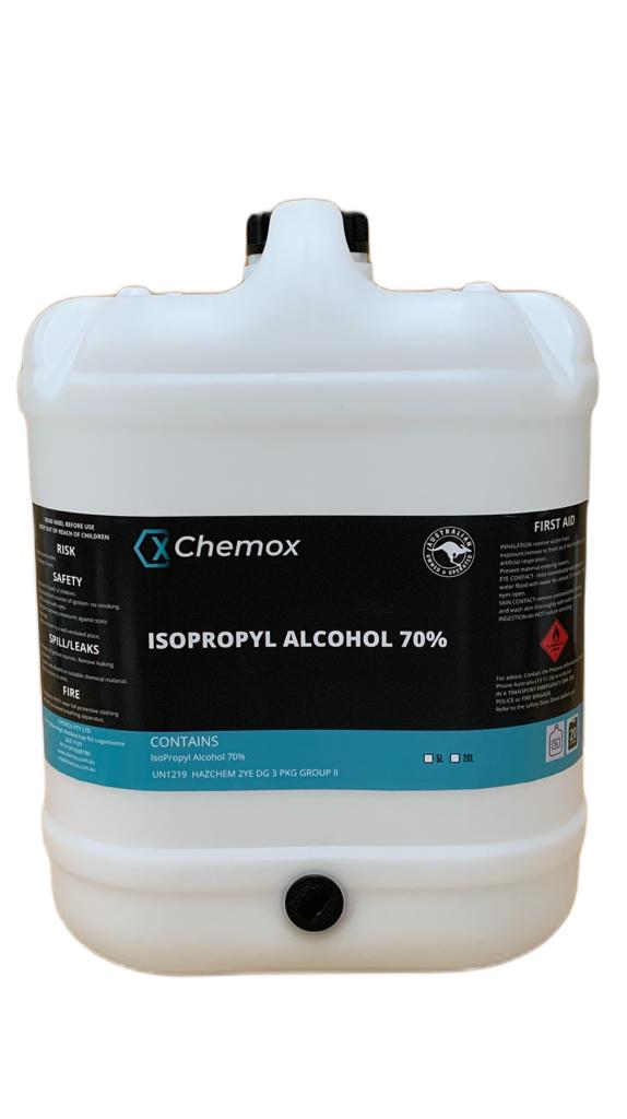 Chemox - Isopropyl Alcohol Isopropanol 70% Rubbing Alcohol 20L