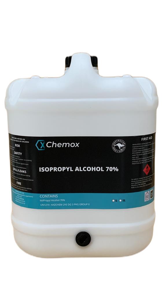 Chemox - Isopropyl Alcohol Isopropanol 70% Rubbing Alcohol 20L