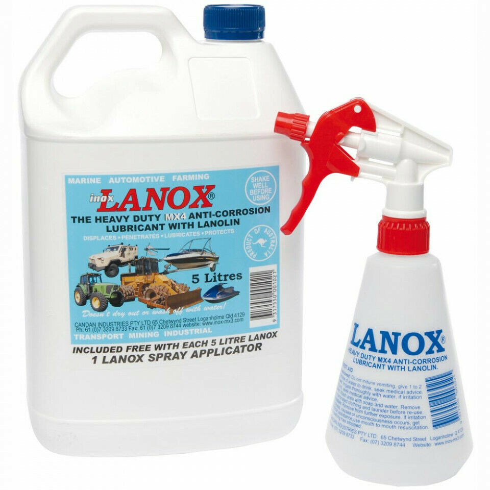 MX4 Lanox Lanolin Lubricant 5L With Free Applicator
