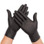 Bastion Nitrile Ultra Soft Black Powder Free Gloves Medium Micro Textured 100 Pcs