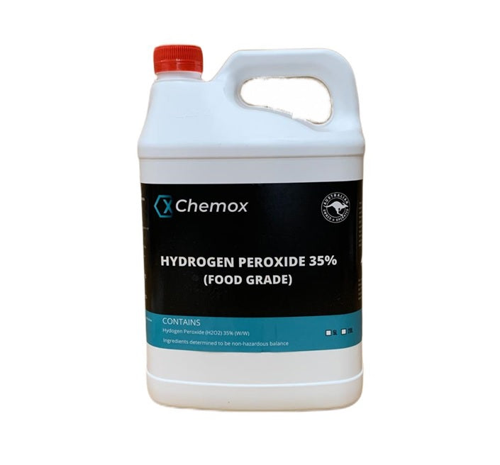 Chemox - Hydrogen Peroxide 35% food Grade H2O2  5L