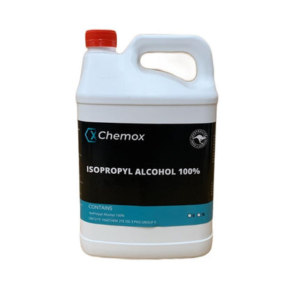 Chemox - 100% Isopropyl Alcohol Isopropanol Rubbing Alcohol 5L